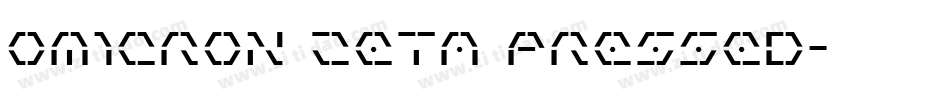 Omicron Zeta Pressed字体转换